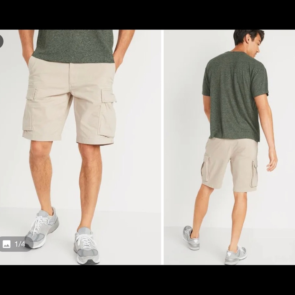 Old Navy Mens Shorts (W34.  10" inseam) Tan (Like New)